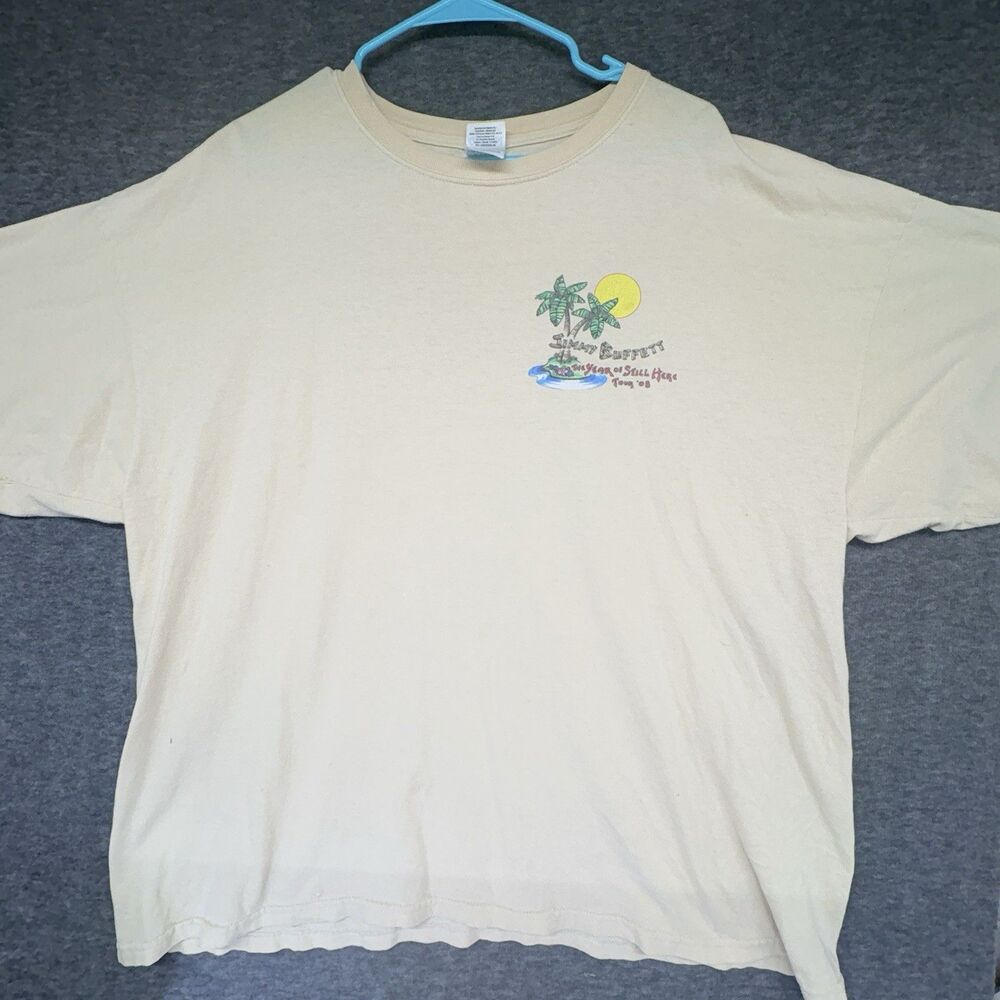 Jimmy Buffett Concert The Year Of Still Here Tour '08 Large Beige XXL